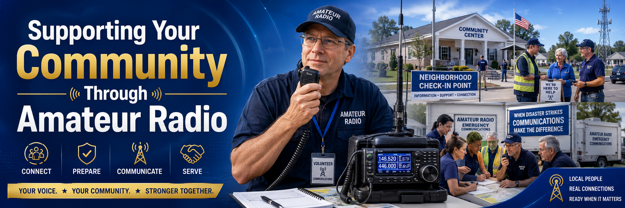 SUPPORT YOUR COMMUNITY THROUGH AMATEUR RADIO