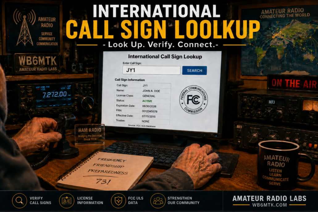 CALL SIGN LOOKUP INTERNATIONAL
