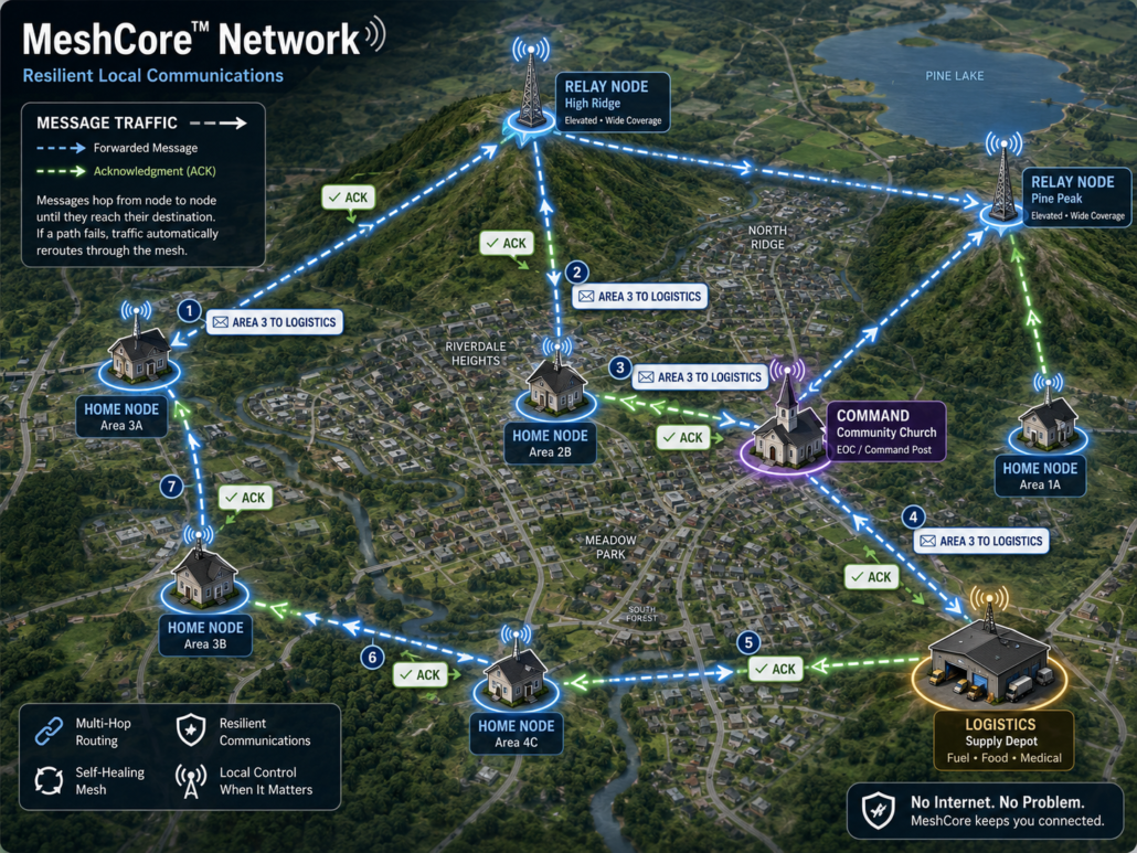 Mesh Core Traffic Map